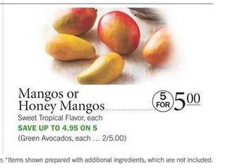 Publix Mangos Or Honey Mangos offer