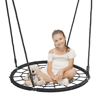 Walmart ZENY 40" Spider Web Tree Swing Net 71" Detachable Nylon Rope Swivel, 600 lbs offer
