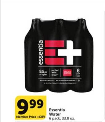 Vons Essentia Water offer