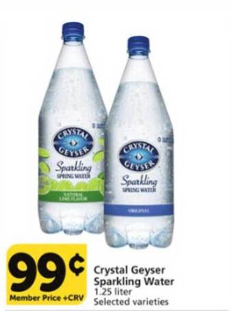 Vons Crystal Geyser Sparkling Water offer