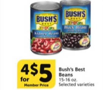 Vons Bush's Best Beans offer