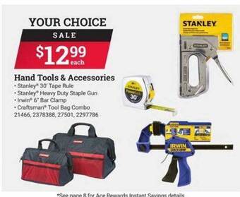 Ace Hardware Hand Tools & Accessories offer