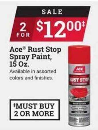 Ace Hardware Ace Rust Stop Spray Paint offer