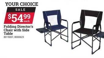 Ace Hardware Folding Director's Chair With Side Table offer