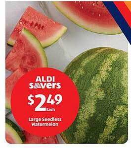 Aldi Large Seedless Watermelon offer