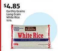 Aldi Earthly Grains Long Grain White Rice offer