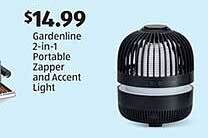 Aldi Gardenline 2-in-1 Portable Zapper And Accent Light offer