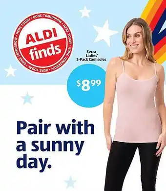 Aldi Serra Ladie's 2-pack Camisoles offer