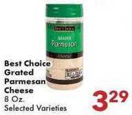 Fairplay Best Choice Grated Parmesan Cheese offer