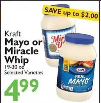 Festival Foods Kraft Mayo Or Miracle Whip offer
