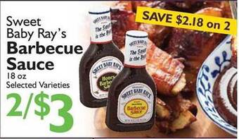 Festival Foods Sweet Baby Ray's Barbecue Sauce offer