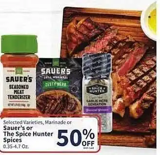 Food City Sauer's Or The Spice Hunter Spices offer