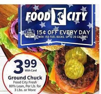 Food City Ground Chuck offer
