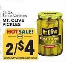 Food Lion Mt. Olive Pickles offer
