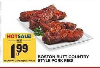 Food Lion Boston Butt Country Style Pork Ribs offer