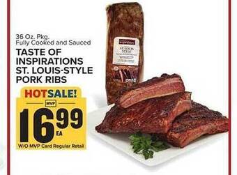 Food Lion Taste Of Inspirations St. Louis-style Pork Ribs offer