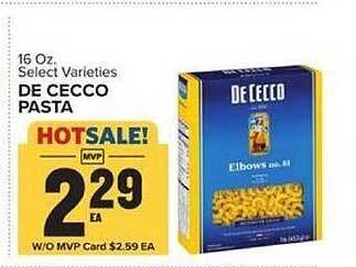 Food Lion De Cecco Pasta offer