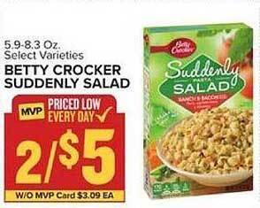 Food Lion Betty Crocker Suddenly Salad offer