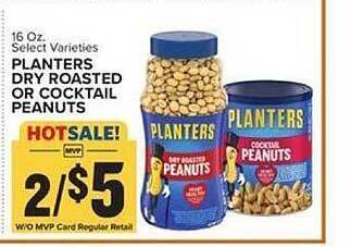 Food Lion Planters Dry Roasted Or Cocktail Peanuts offer