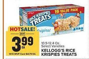 Food Lion Kellogg's Rice Krispies Treats offer