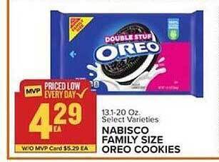 Food Lion Nabisco Family Size Oreo Cookies offer