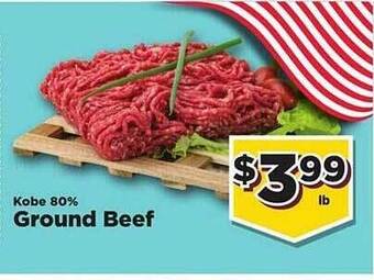 Food Town Store Kobe 80% Ground Beef offer