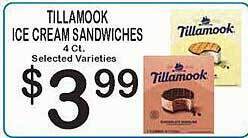 Tillamook Ice Cream Sandwiches