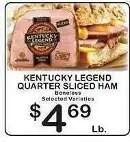 Kentucky Legend Quarter Sliced Ham