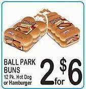 Foodland Ball Park Buns offer