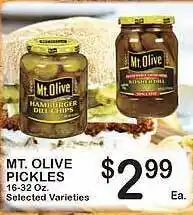 Foodland Mt. Olive Pickles offer