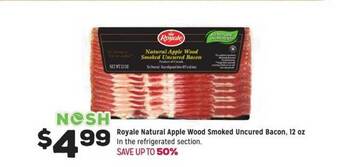 Grocery Outlet Royale Natural Apple Wood Smoked Uncured Bacon offer