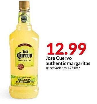 Hy-Vee Jose Cuervo Authentic Margaritas offer