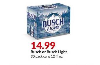 Hy-Vee Busch Or Busch Light offer
