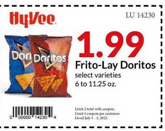 Hy-Vee Frito-lay Doritos offer