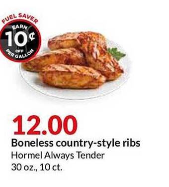 Hy-Vee Boneless Country-style Ribs offer