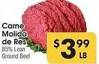 Los Altos Ranch Market Carne Molida De Res offer