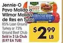 Los Altos Ranch Market Jennie-o Pavo Molido O Wilmar Molida De Res En Tubo offer