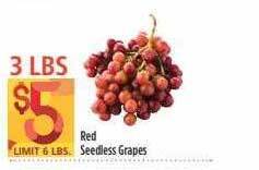 Nob Hill Red Seedless Grapes offer