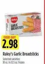 Nob Hill Raley's Garlic Breadsticks offer