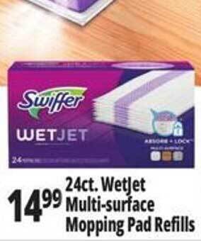 Ocean State Job Lot 24 Ct. Wetjet Multi-surface Mopping Pad Refills offer