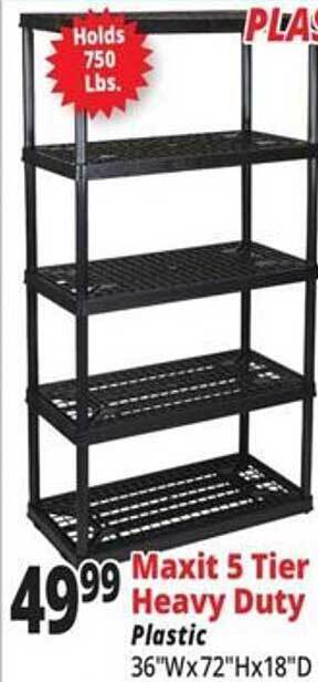 Ocean State Job Lot Maxit 5 Tier Heavy Duty offer