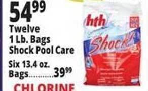Ocean State Job Lot Twelve 1 Lb. Bags Shock Pool Care offer