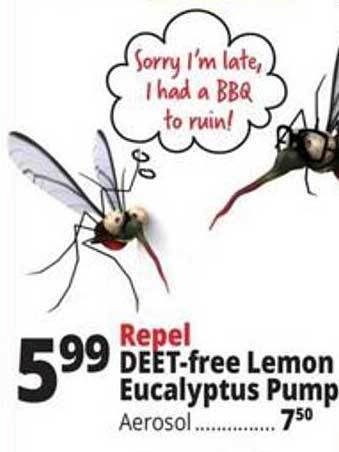 Ocean State Job Lot Repel Deet-free Lemon Eucalyptus Pump offer