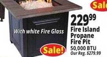 Ocean State Job Lot Fire Island Propane Fire Pit offer