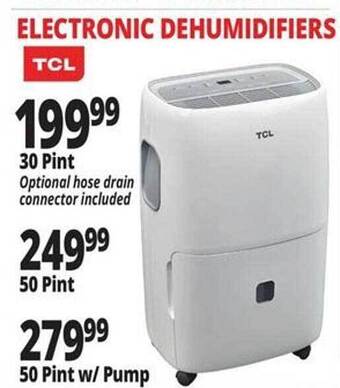 Ocean State Job Lot Tcl Electronic Dehumidifiers offer