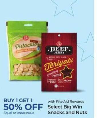 Rite Aid Big Win Snacks And Nuts offer