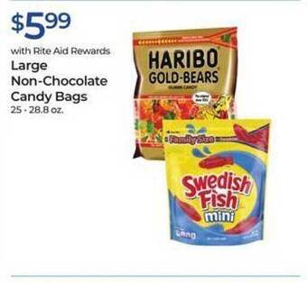 Rite Aid Large Non-chocolate Candy Bags offer