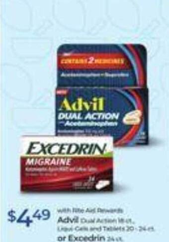 Rite Aid Advil Or Excedrin offer