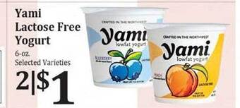 Rosauers Yami Lactose Free Yogurt offer