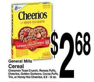 Superior Grocers General Mills Cereal offer
